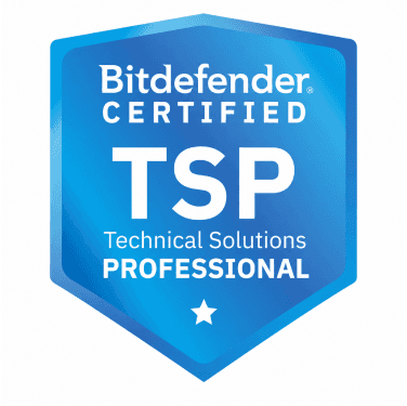 Bitdefender Technical Solutions Professional certification badge