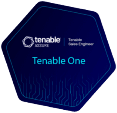 Tenable One Sales Engineer certification badge